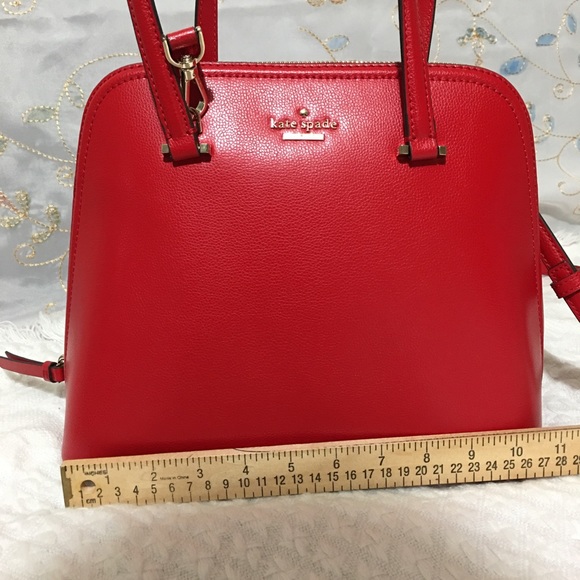 KATE SPADE RED SATCHEL MEDIUM DOME - Picture 6 of 14